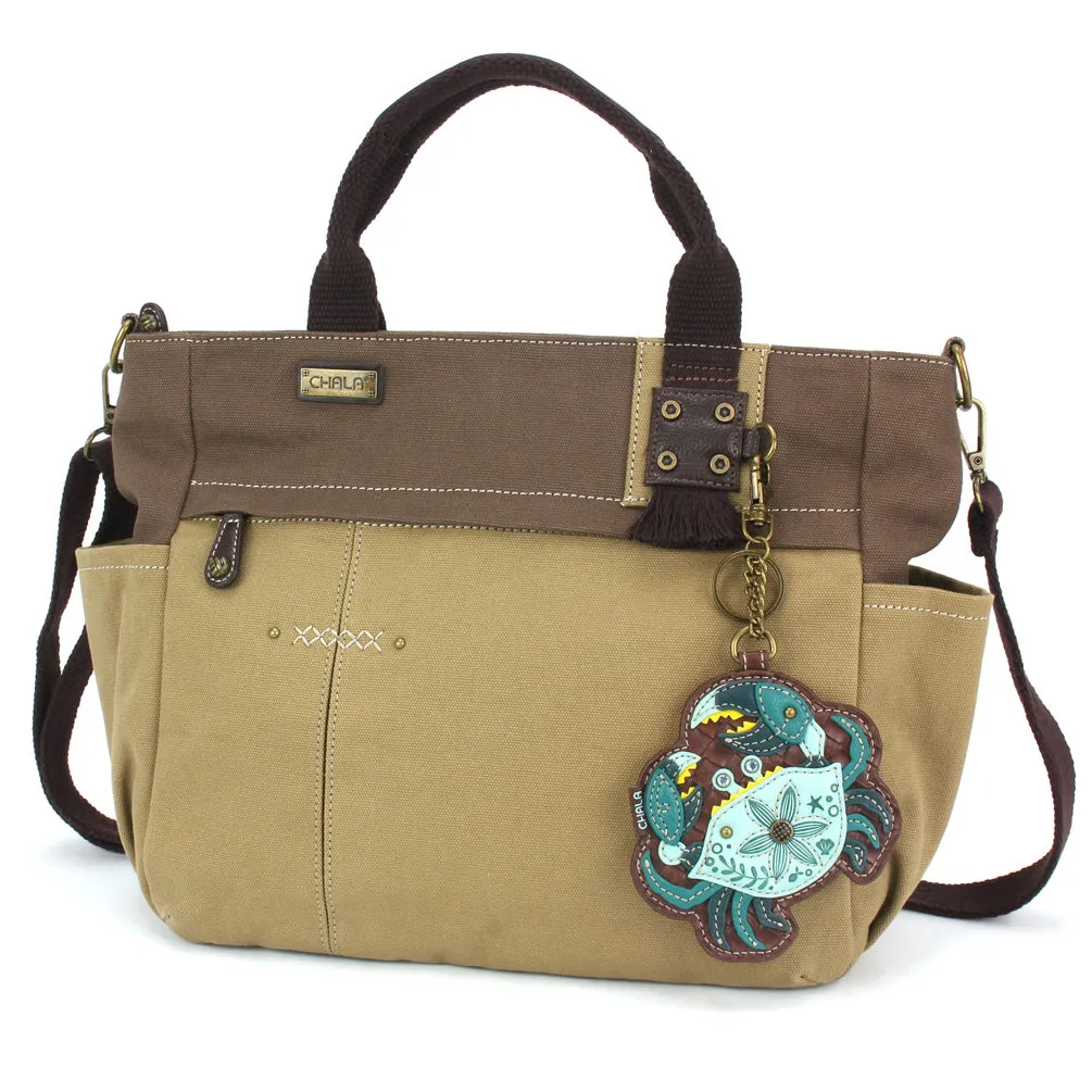 Multi Pocket Tote - Crab Teal