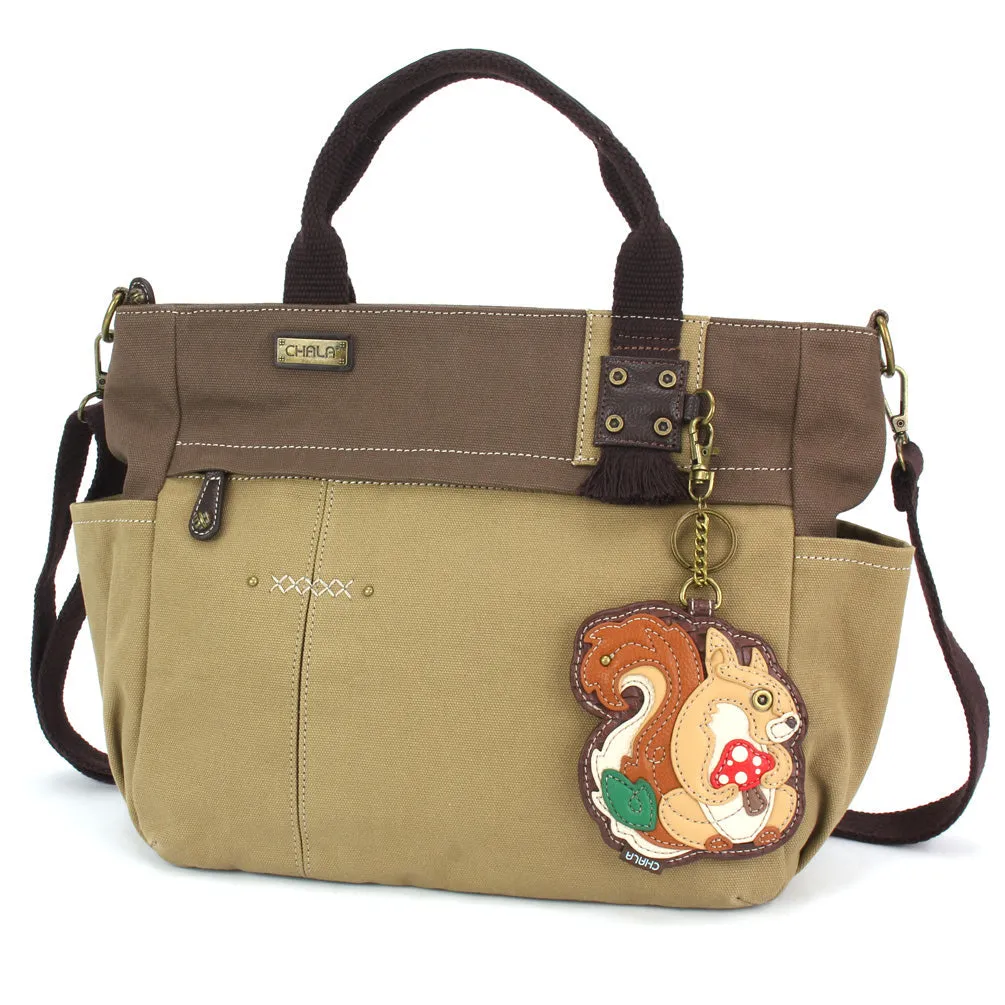 Multi Pocket Tote - Squirrel A