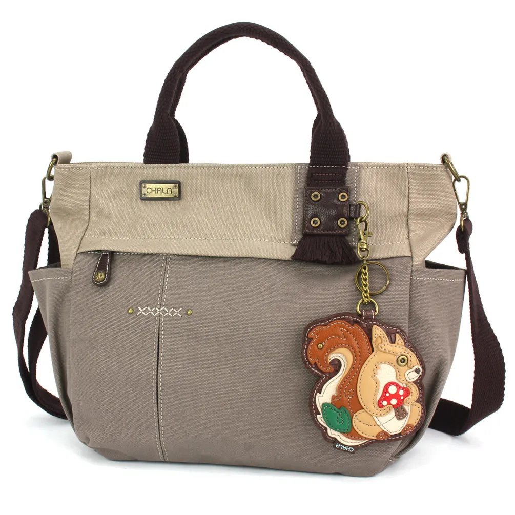 Multi Pocket Tote - Squirrel A