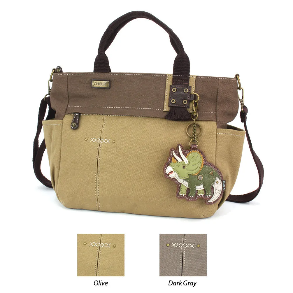 Multi Pocket Tote - Triceratops