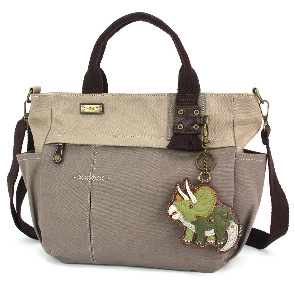 Multi Pocket Tote - Triceratops