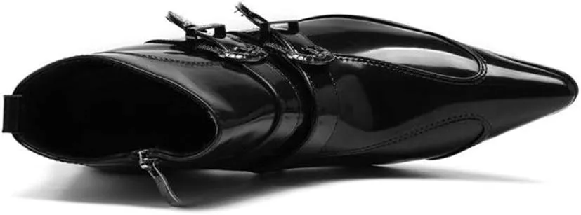 NEW Ankle Boots For Men Zip Pointed Boots for Men Club Business Show Holiday Office For Party Pure Leather The First Layer Of Cowhide