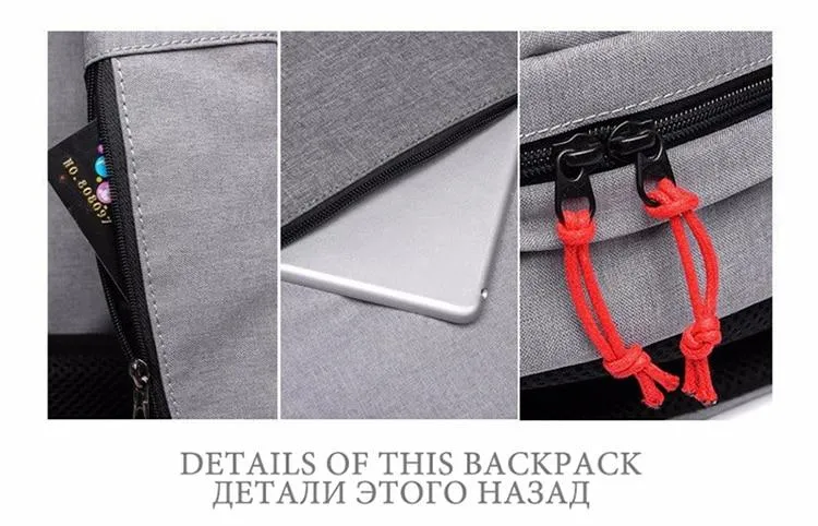 New Design Anti-theft External USB Charging Backpack