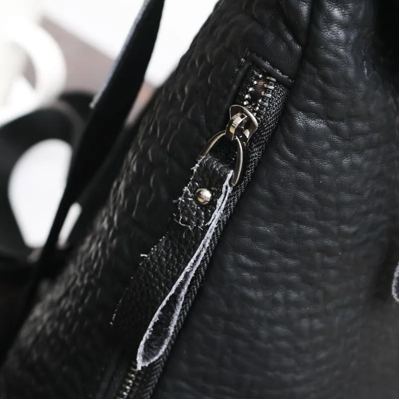 New Diamond Leather Women Anti Theft Backpack