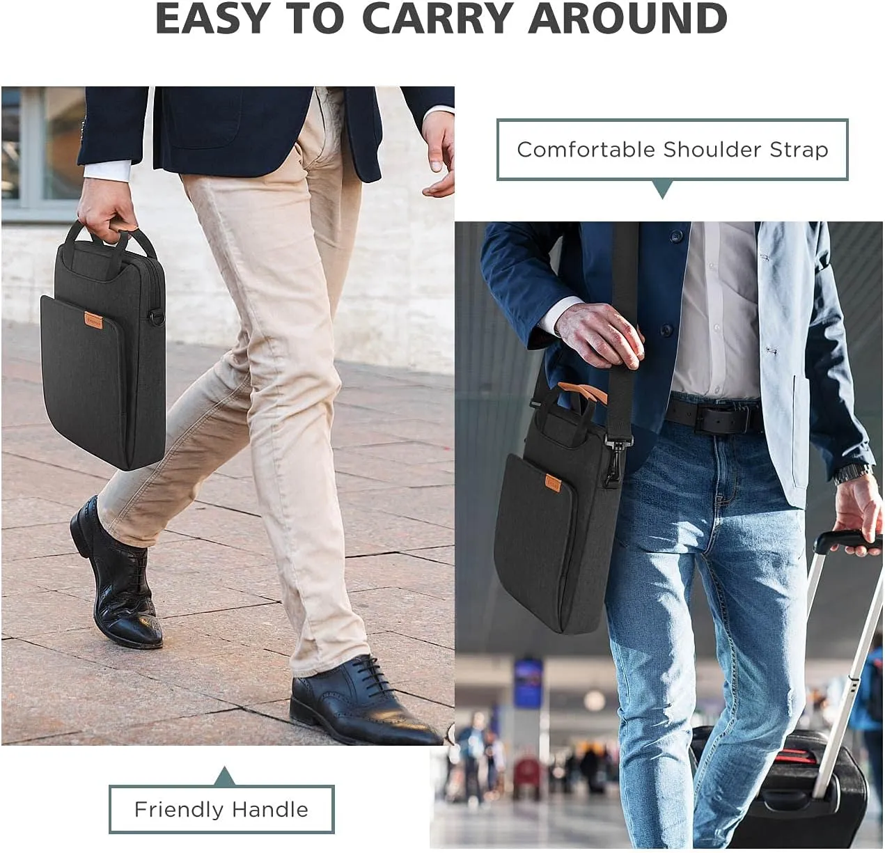 NIDOO Tablet Bag 10 inch Laptop Carrying Case 11 inch Shoulder Computer Sleeve for 11" iPad Air M3 M2/ 11" iPad 2025/ iPad Pro M4 M2/ 10.9" iPad Air Gen 4 5/10.6" Lenovo 10.5" Samsung with Handle