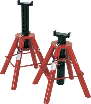 Norco Professional Lifting Equipment 81208 Low Profile 10 Ton Capacity Jack Stands - Pin Type (Set of 2)