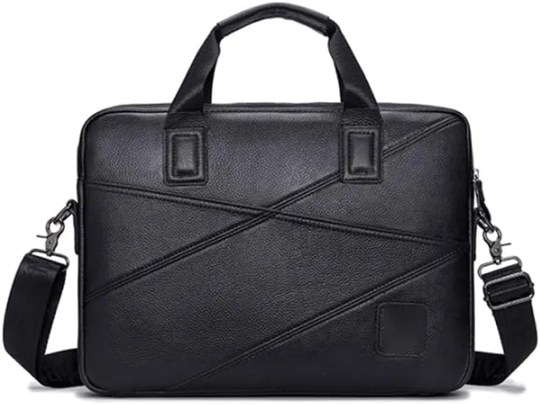 Nordic Men's Briefcase Business Handbag Shoulder Messenger Bag for Office Commute