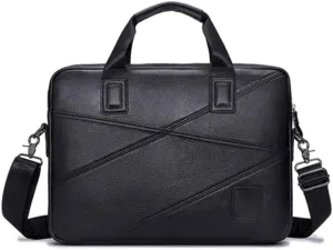 Nordic Men's Briefcase Business Handbag Shoulder Messenger Bag for Office Commute