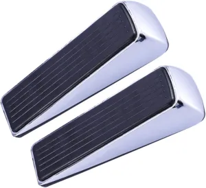 NUOBESTY Door Stop Wedge Anti-Slip High-Strength Rubber and Zinc Alloy Door Stopper for Bedroom