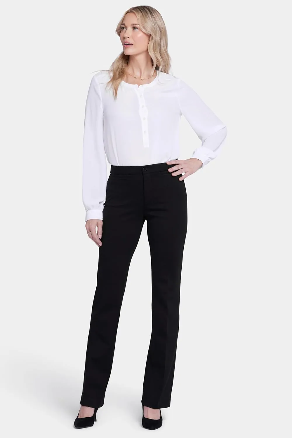 NYDJ Women's Slim Trouser Pants With Ponte Knit |Office Work Pants For Women
