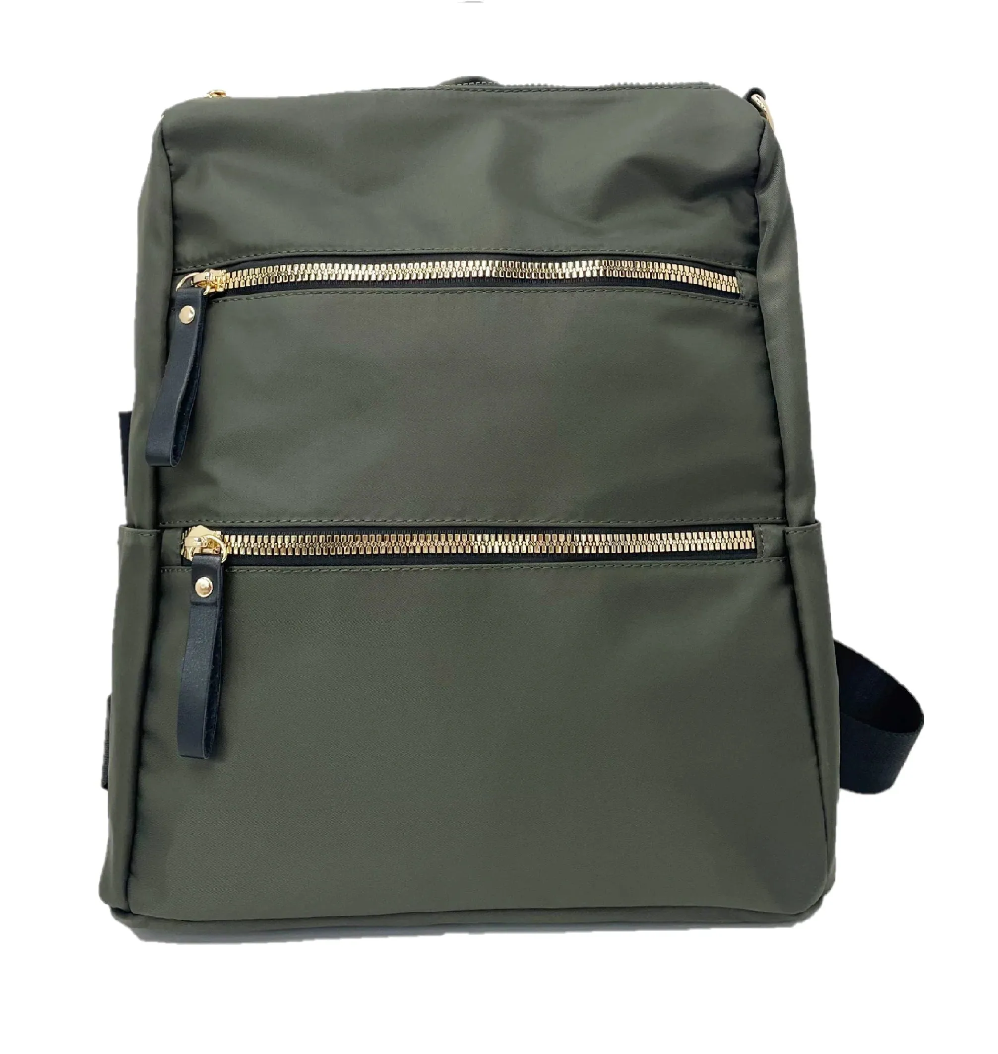 Nylon Gold Zipper Backpack