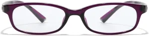 Office-Siren Blue Light Glasses for Women, Rectangle Frame, Y2K Small Eyewear, Anti Eyestrain Computer Glasses