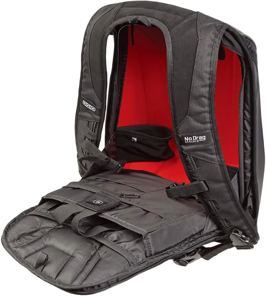 OGIO No Drag Mach 3 Backpack, 19" H x 12.5" W x 6.5" D, Black