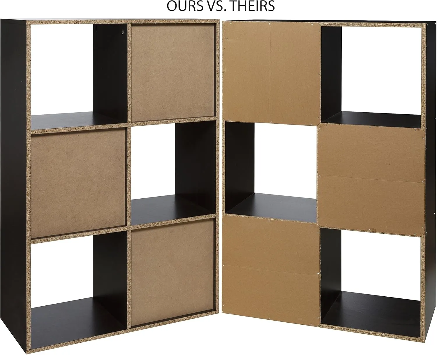 OneSpace 50-612ES 6-Cube Organizer, Espresso