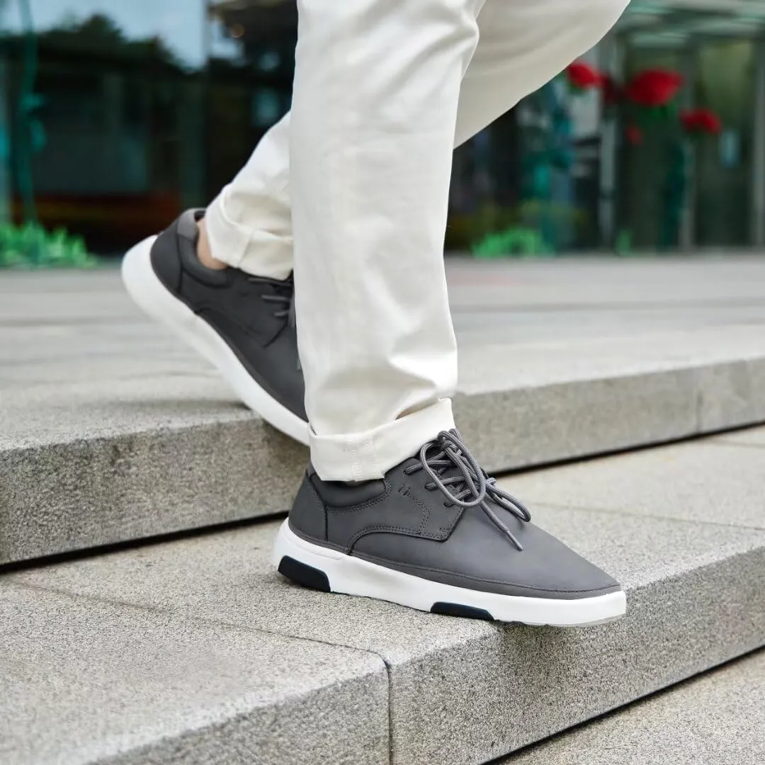 OrthoComfoot Men's Orthopedic Leather Dress Walking Shoes: Comfortable Arch Support Fashion Sneakers for Plantar Fasciitis, Orthotic Causal Business Shoes for Heel Foot Pain Relief