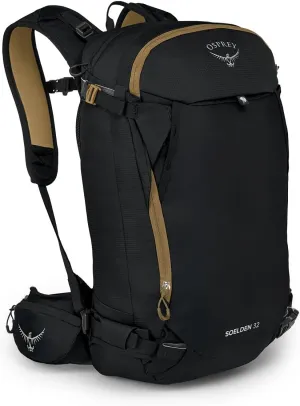 Osprey Soelden 32L Men's Ski and Snowboard Backpack, Black