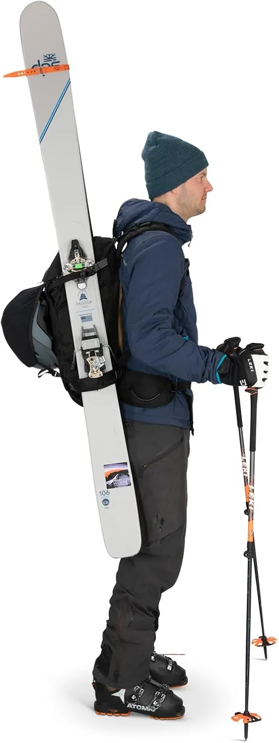Osprey Soelden 32L Men's Ski and Snowboard Backpack, Black
