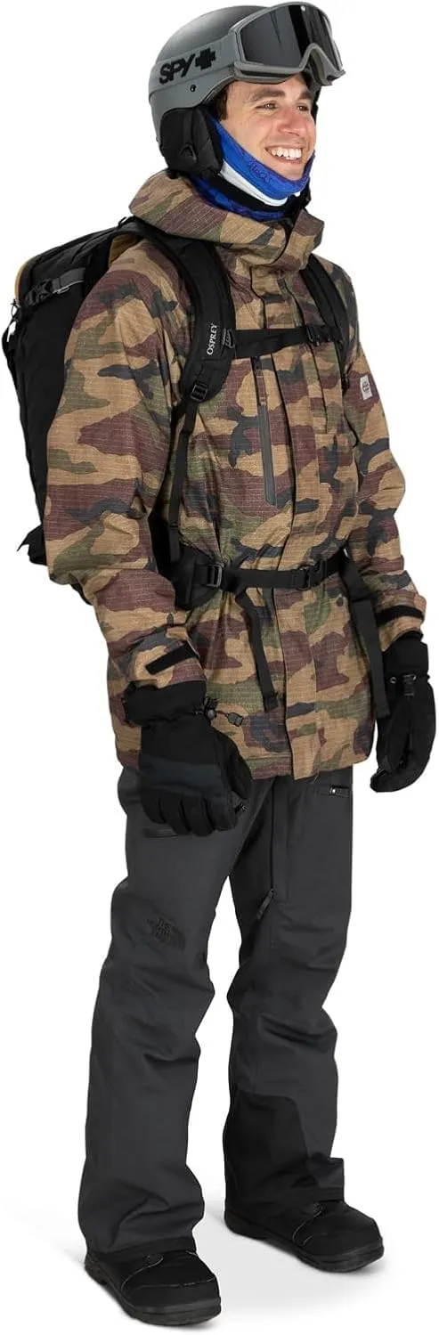 Osprey Soelden 32L Men's Ski and Snowboard Backpack, Black