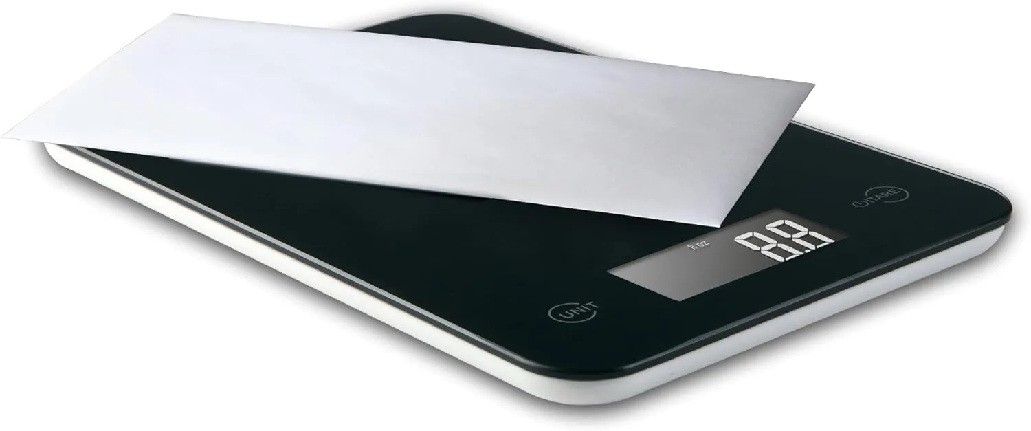 Ozeri Touch Professional Digital Kitchen Scale (12 lbs Edition), Tempered Glass in Elegant Black