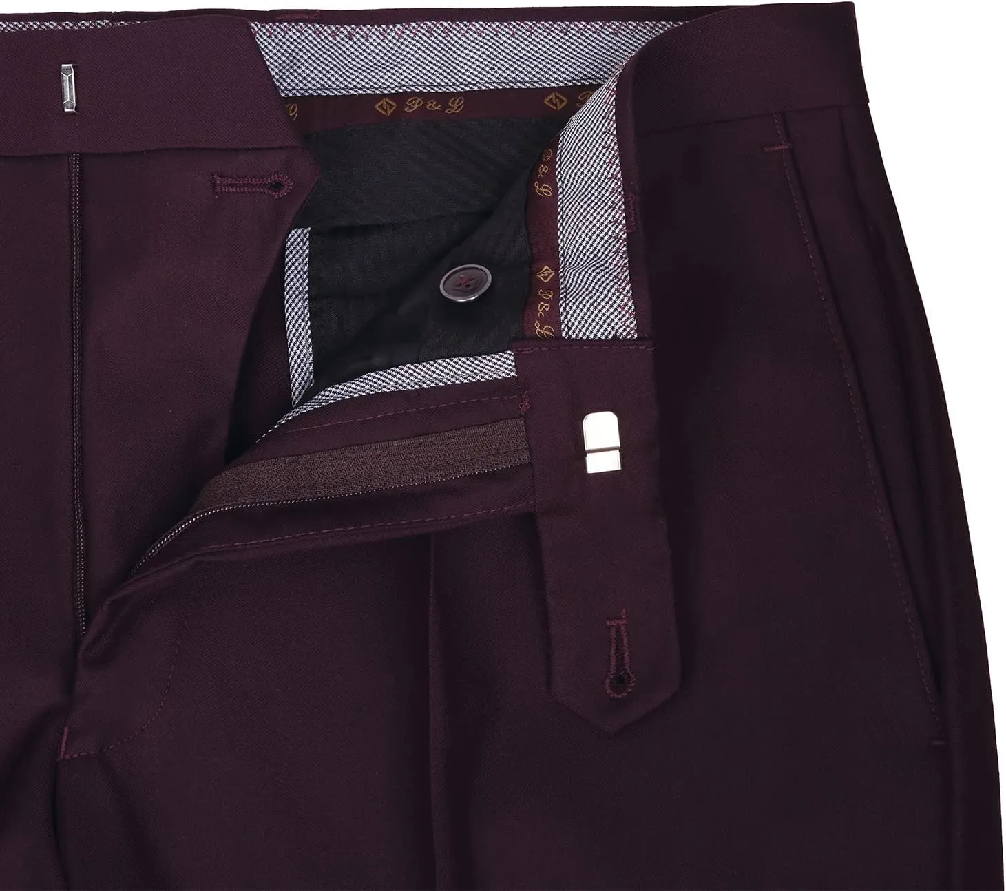P&L Men's Suit 2 Piece Classic Fit Suits for Men Premium Business Suit Jacket & Pleated Pants Set for Wedding Prom