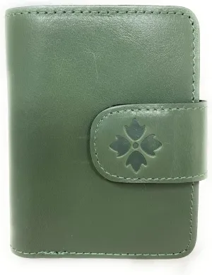 Patricia Nash Leather Iberia Bifold Wallet, Sage