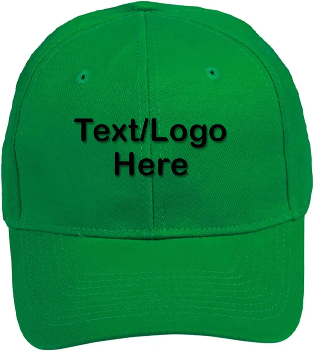 Personalized Embroidery Custom Personalized Cap Your Text here 6 Panel Structured Embroidered Classic
