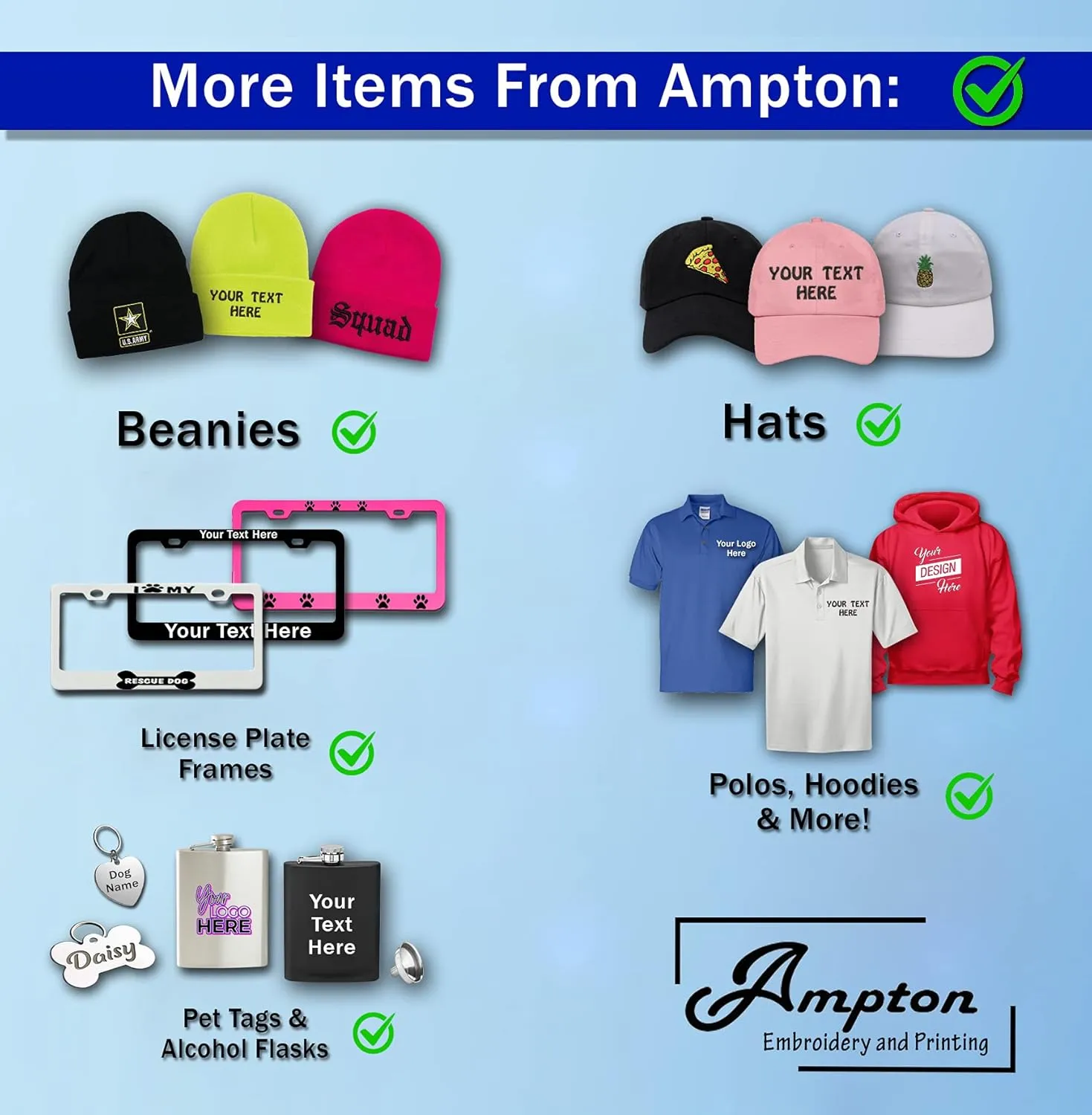 Personalized Embroidery Custom Personalized Cap Your Text here 6 Panel Structured Embroidered Classic