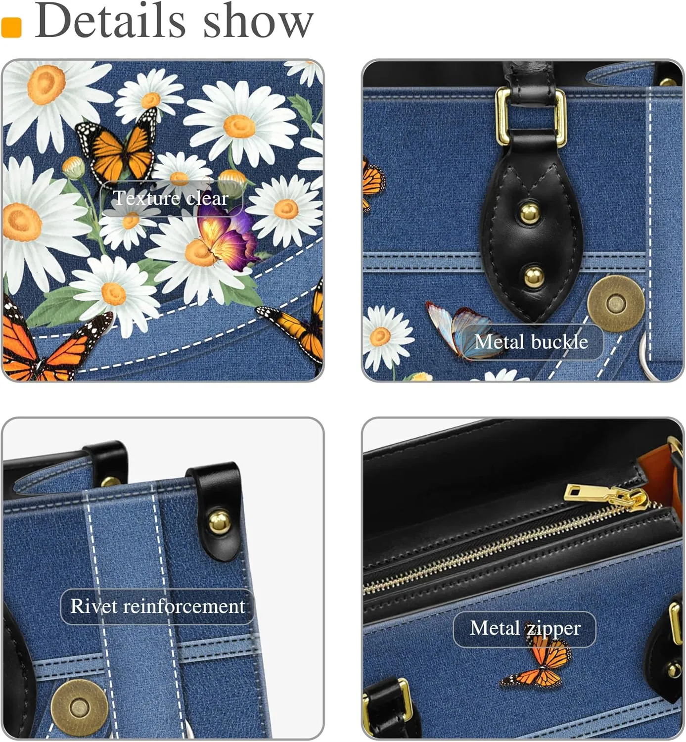 Personalized Leather Handbag with Your Name and Zipper, Perfect Gifts for Christian Gifts For Women - Mother's Day Gifts
