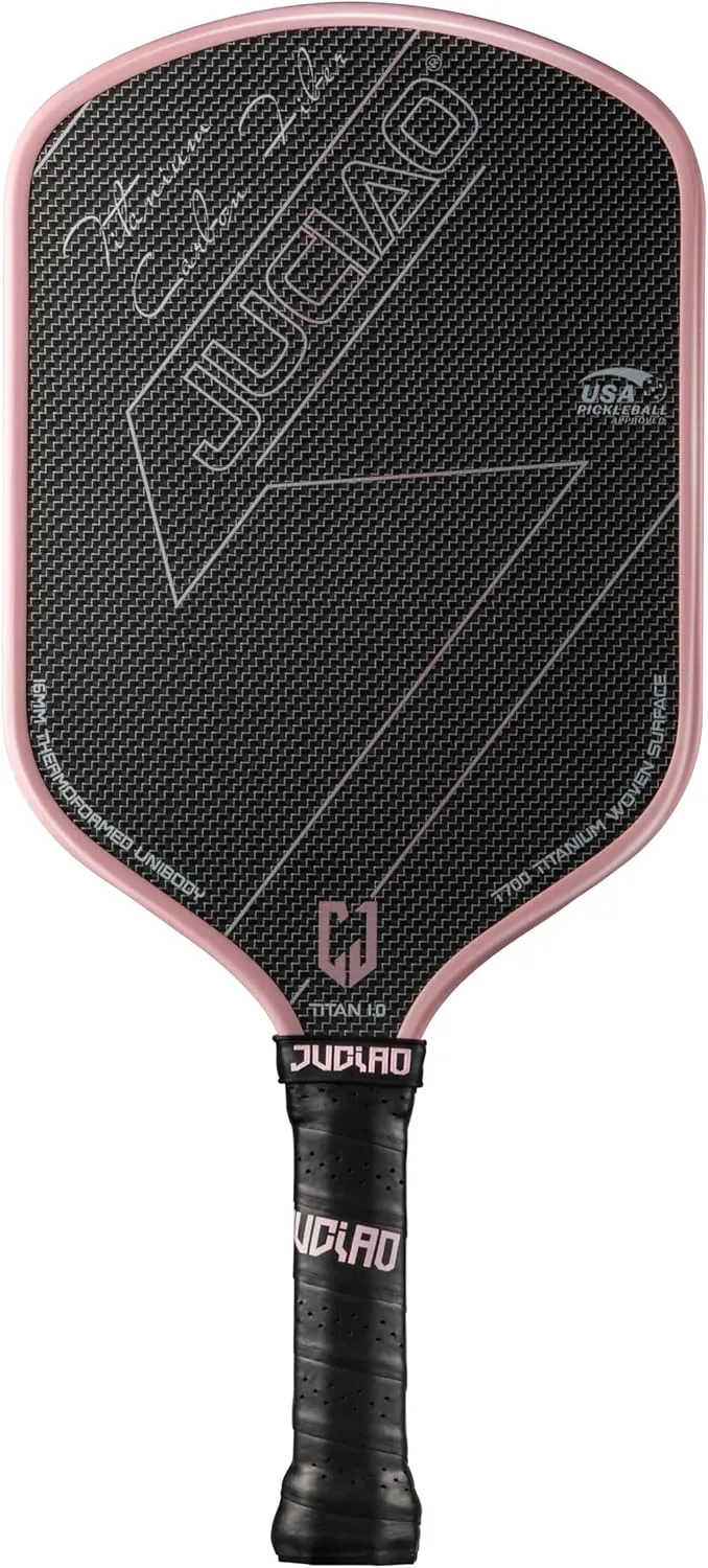 Pickleball Paddles T700 Titanium Carbon Fiber Pickleball Racket USAPA Approved Major Pickleball Rackets Thermoformed Unibody Pickleball Paddle with 16MM Honeycomb Core