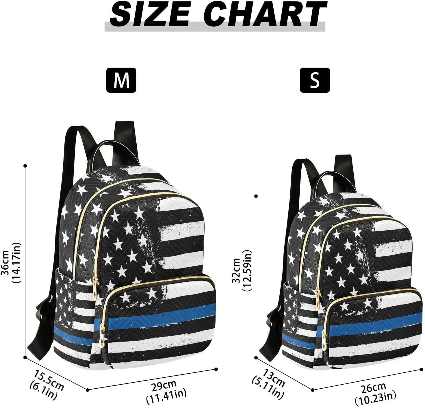 Police Blue Line Flag Mini Backpack for Women, LightWeight Travel Backpack Purse Shoulder Bag Small Casual Daypack for Womens