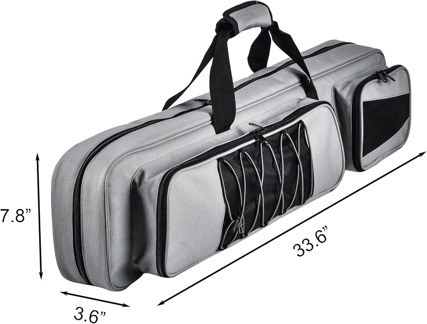 Pool Cue Case 4x5, Lightweight Pool Stick Holder Bag with Multi Pockets and Shoulder Strap, Soft Padded Billiard Stick Carrying Case Holds 4 Butts and 5 Shafts