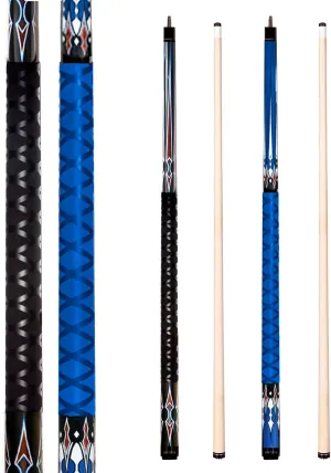 Pool Sticks Set of 4 and Pool Sticks Set of 2 with 13mm Cue Tip 58" Pool Cue with Rubber Anti-Skid Sleeve
