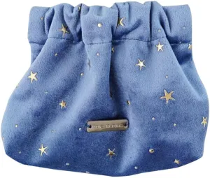 POPETPOP Cosmetic Bag for Women, Small Portable Blue Makeup Purse for Travel, Aesthetic Storage for Women, Girls
