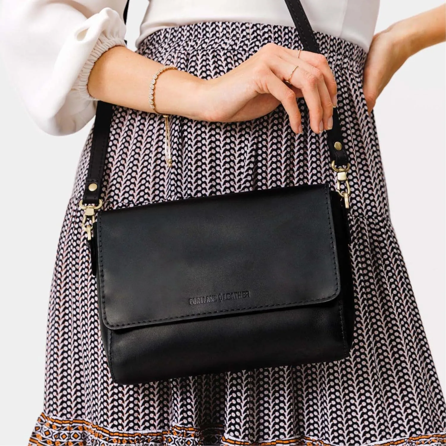 Portland Leather Goods Metro Crossbody Bag for Women – Handmade from the Finest Full-Grain Hides