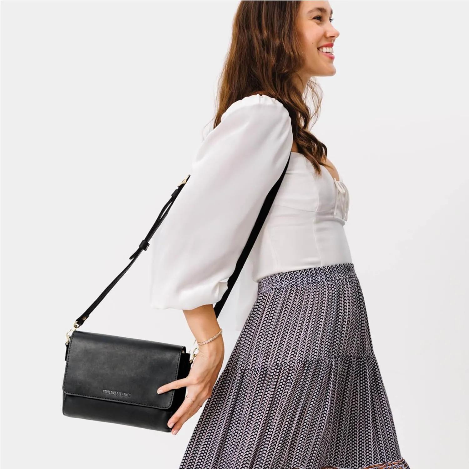 Portland Leather Goods Metro Crossbody Bag for Women – Handmade from the Finest Full-Grain Hides