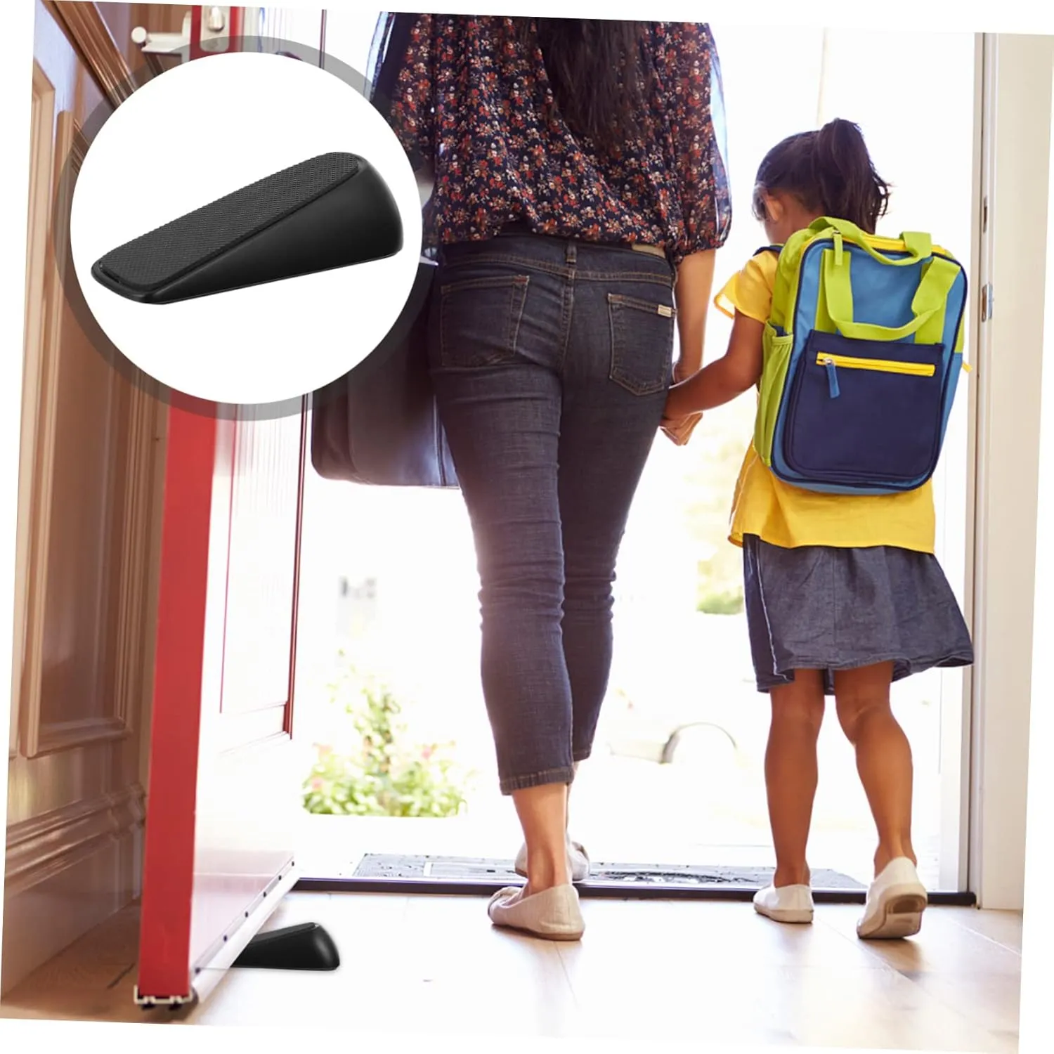 Practical Punch Door Stopper for Home Door Wedge Tool for All Floor for Pet Safety