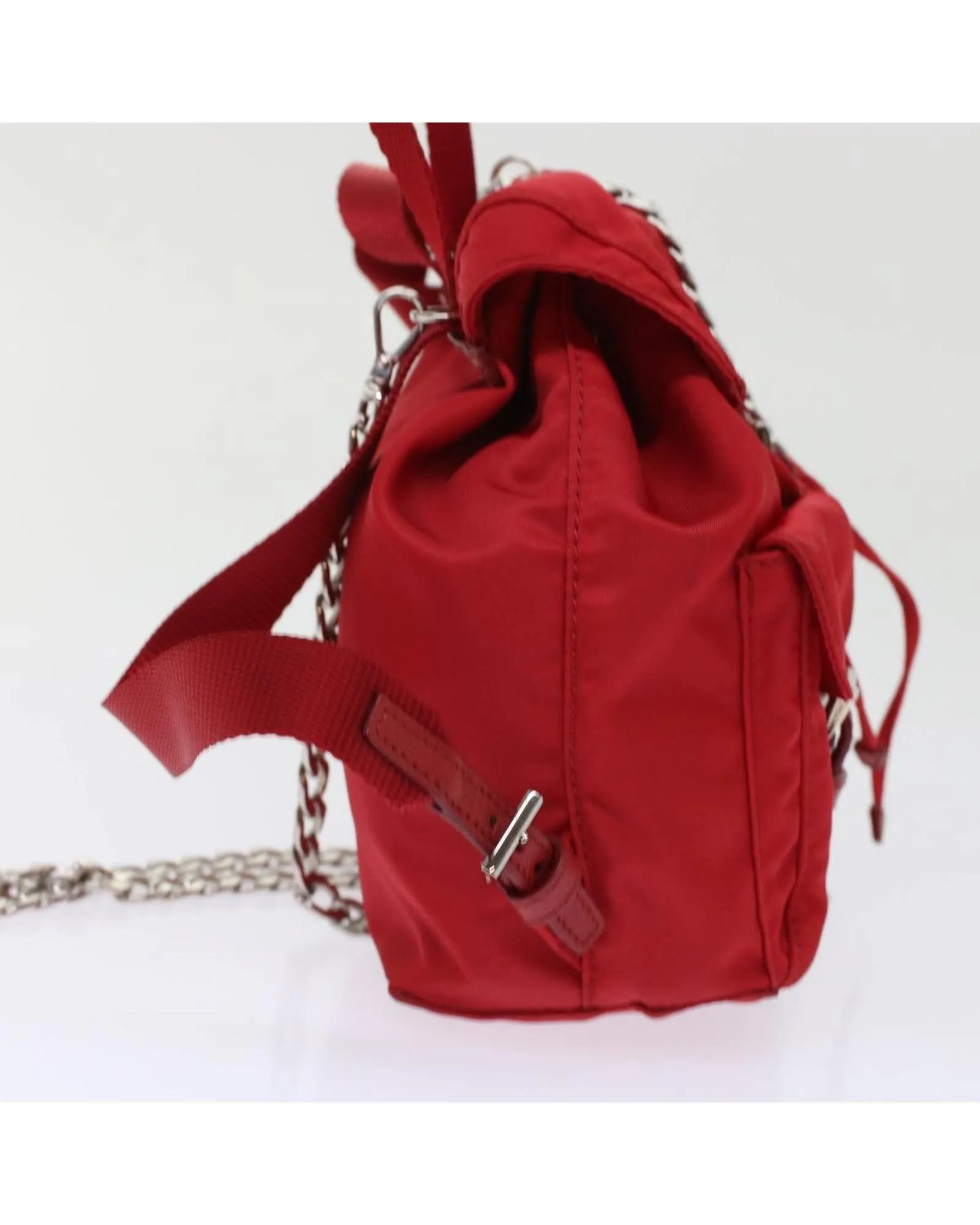 Prada Mini Backpack Red Nylon