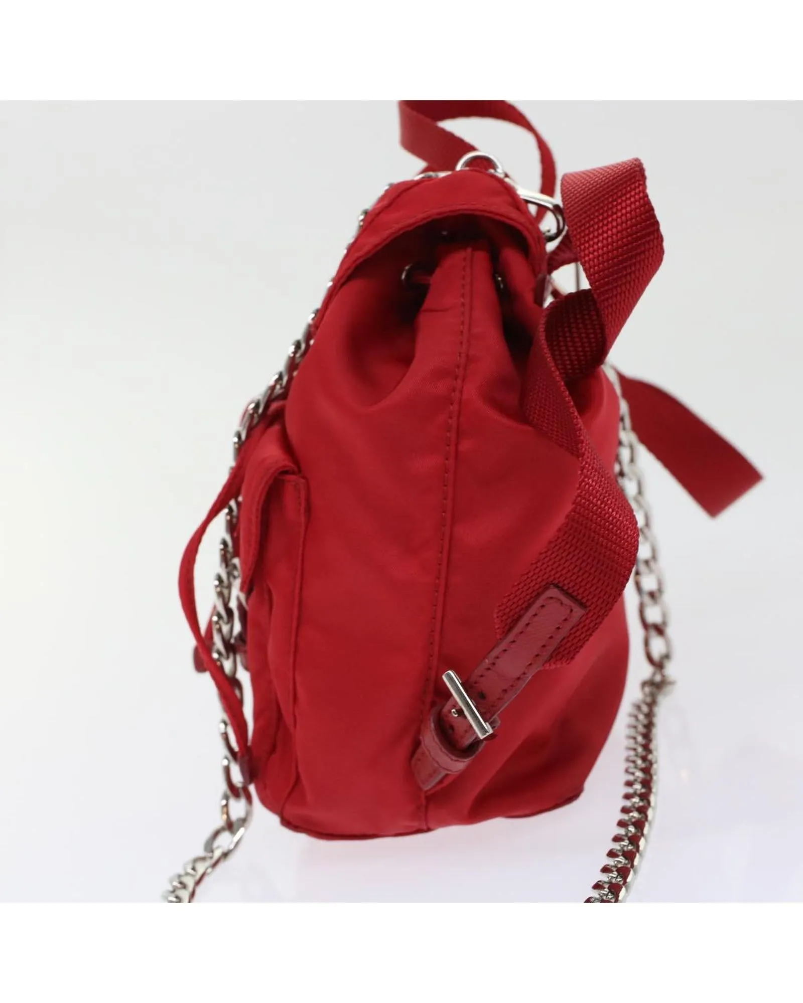 Prada Mini Backpack Red Nylon