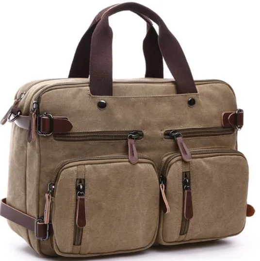 Premium Canvas Multi-Function Business Bag