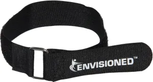 Premium Cinch Straps with Stainless Steel Metal Ring (Buckle), Reusable Durable Hook and Loop, Multipurpose Securing Straps 4 Pack - 2" x 60"