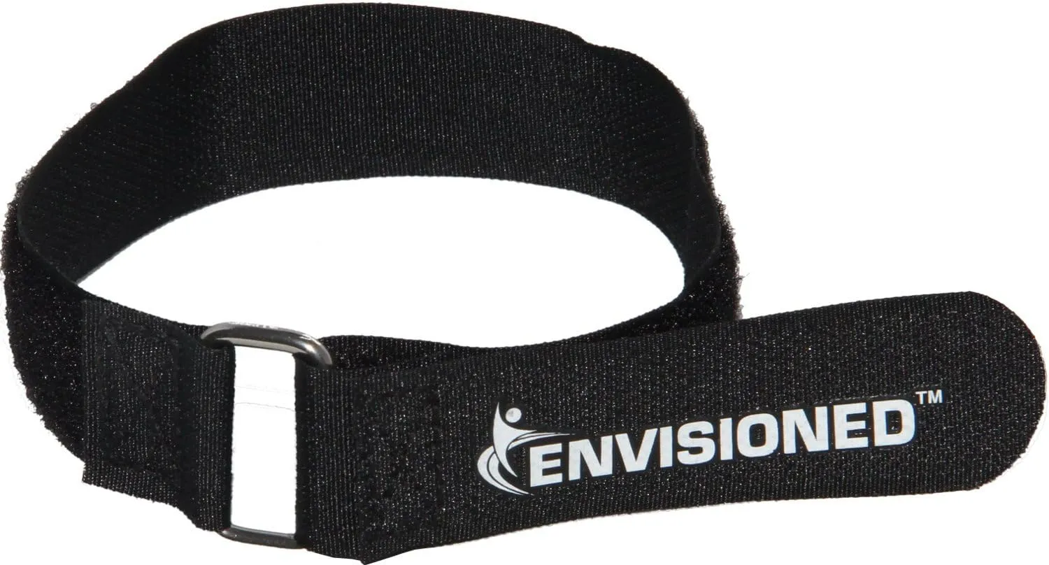 Premium Cinch Straps with Stainless Steel Metal Ring (Buckle), Reusable Durable Hook and Loop, Multipurpose Securing Straps 4 Pack - 2" x 60"
