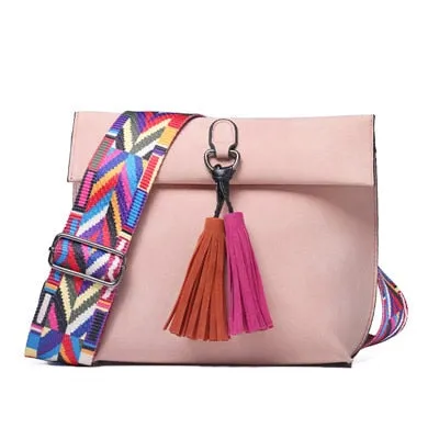 Premium customer care Women Messenger with Female Exclusive Bag Handbags Brand Bags colorful Crossbody tassel bags Bag DAUNAVIA Designer Shoulder Women strap