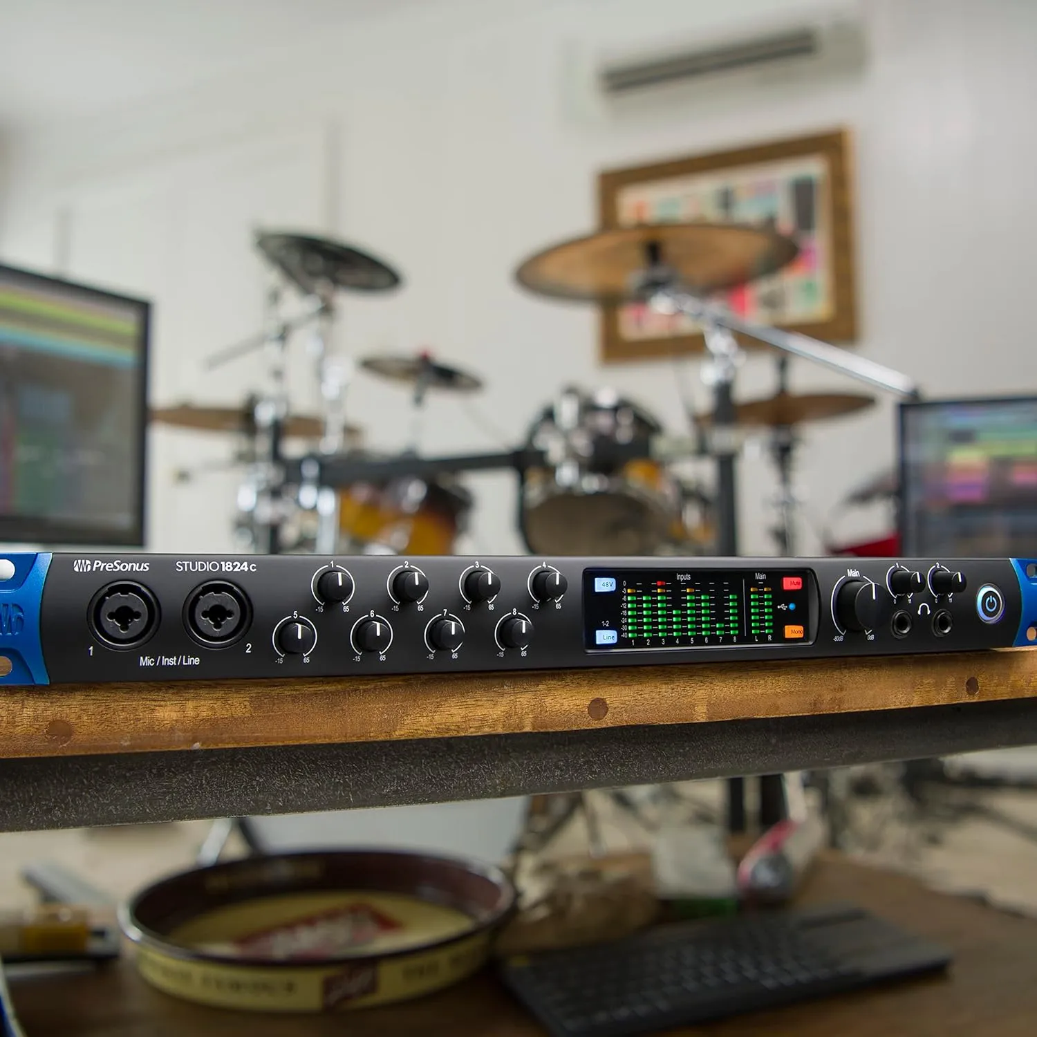 PreSonus Studio 1824c 18x20, 192 kHz, USB Audio Interface with Studio One Artist and Ableton Live Lite DAW Recording Software