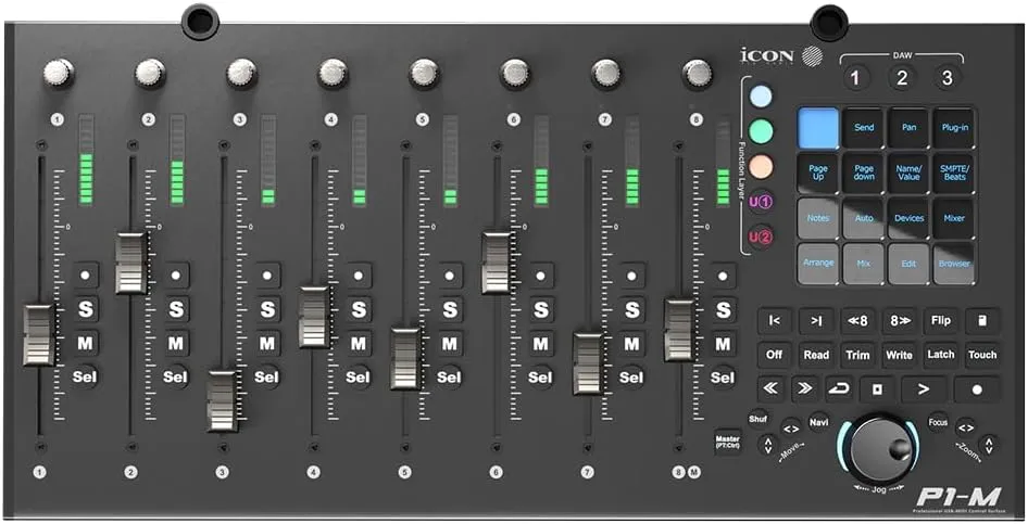 Pro Audio P1-M DAW Control Surface with Motorized Faders