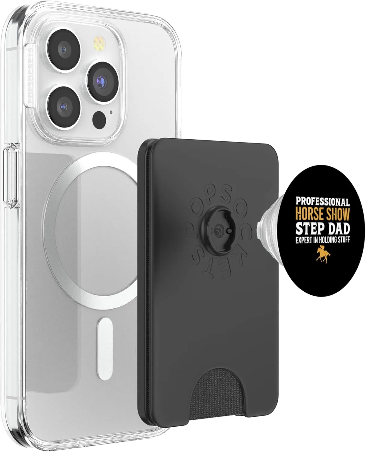 Professional Horse Show Step Dad Equestrian Stepfather PopSockets PopWallet for MagSafe