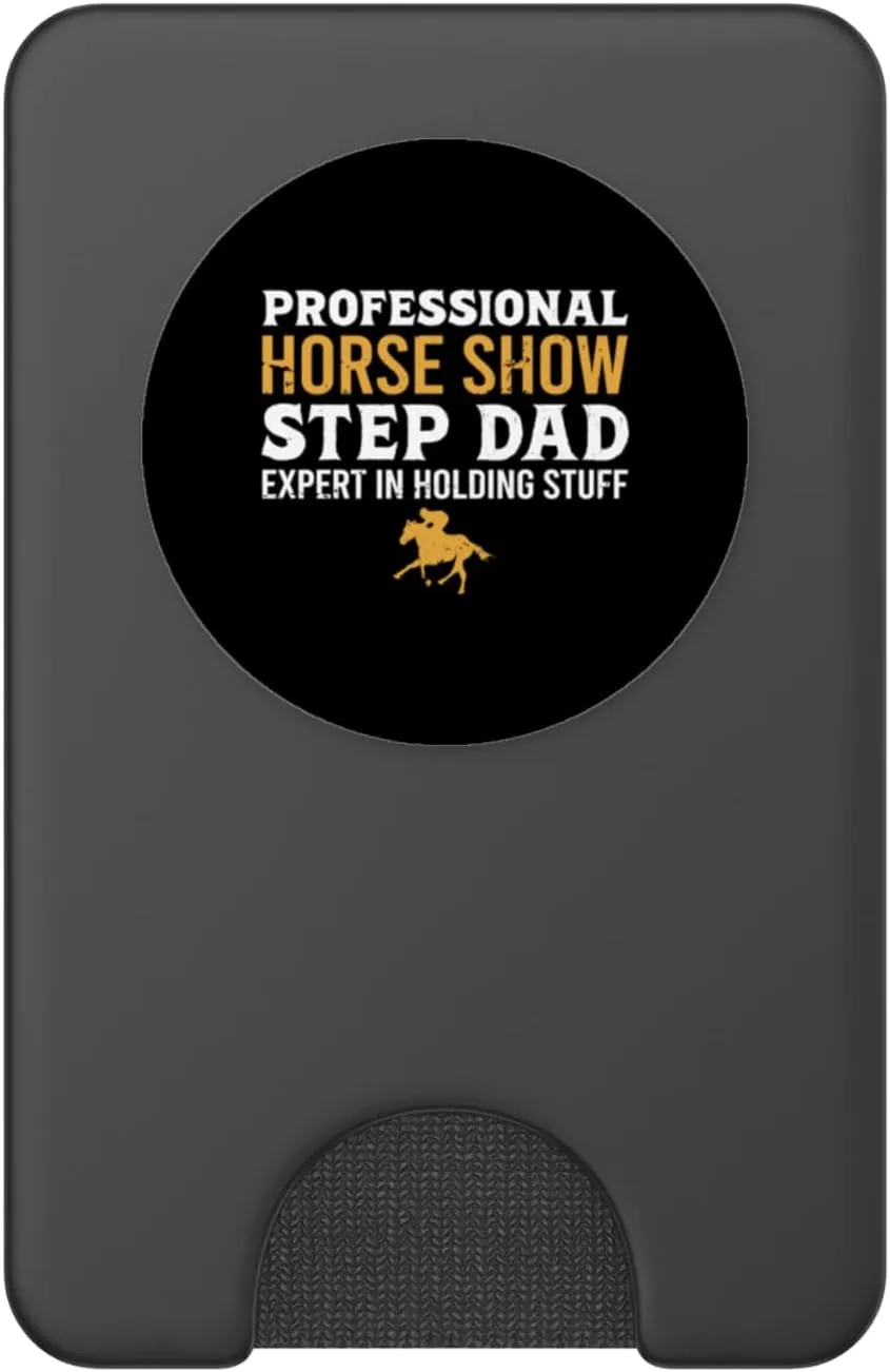 Professional Horse Show Step Dad Equestrian Stepfather PopSockets PopWallet for MagSafe