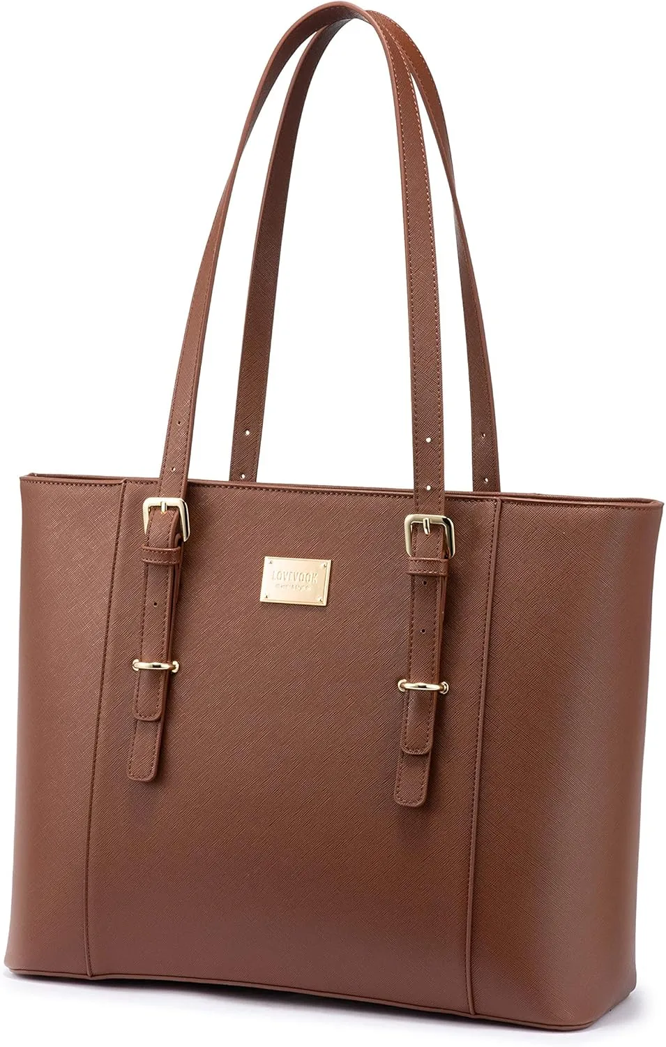 Professional Laptop Purse Tote Bag with Padded Compartment Fits Up to 15.6 Inch Computer, N°1-Coffee