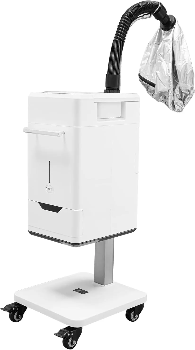 Professional Nano Hair Steamer 500W Multifunctional Anion Hair Dyeing Machine with Wheels, Vertical Salon Spa Hair Steamer Machine for deep Conditioning, 110V