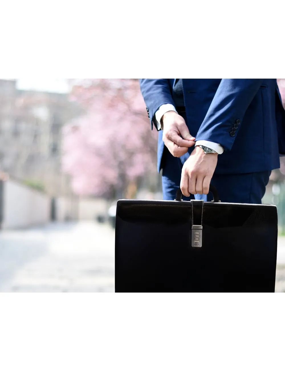 Pu Leather Briefcase - Executive Attache Case - Combination Lock - RL919