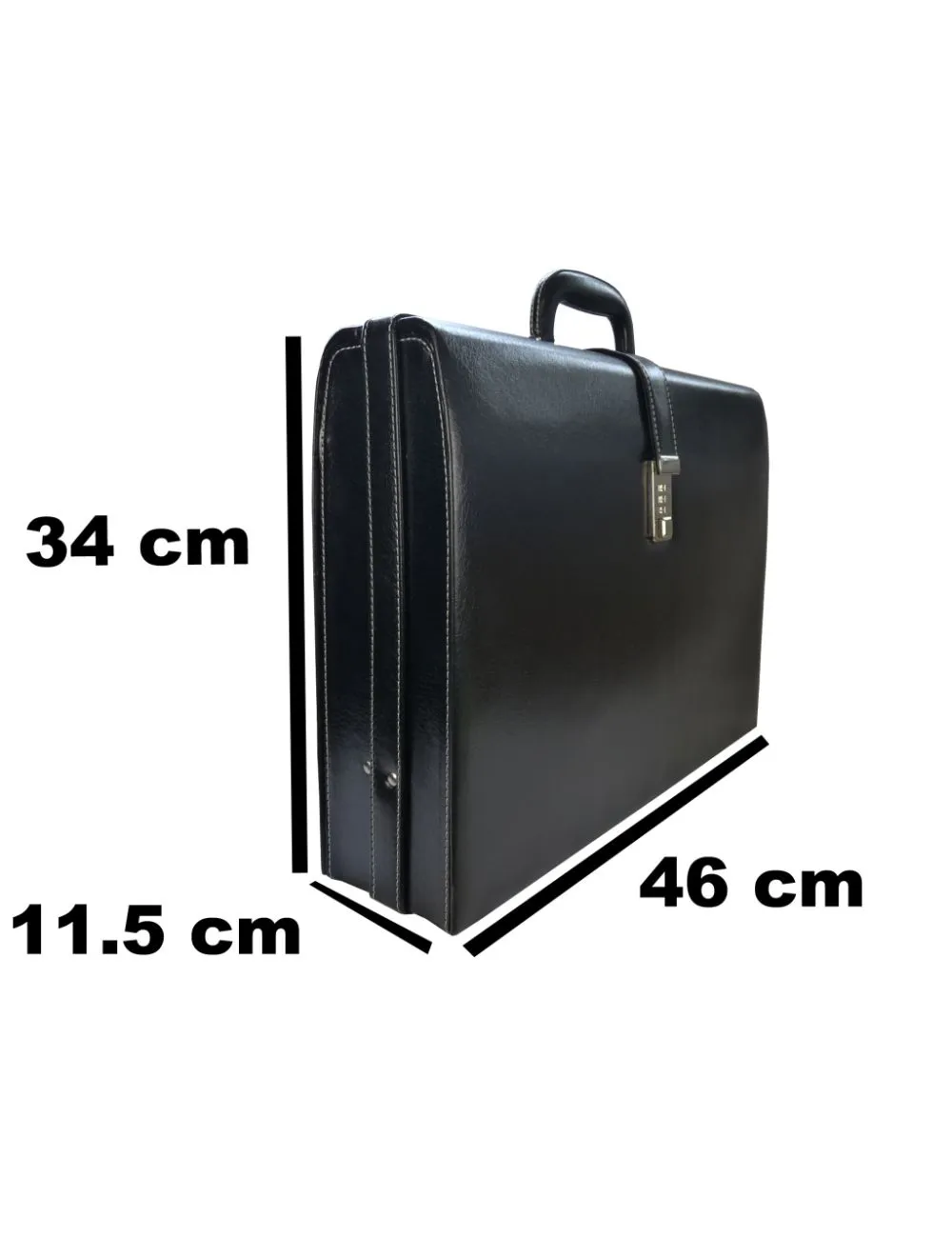 Pu Leather Briefcase - Executive Attache Case - Combination Lock - RL919